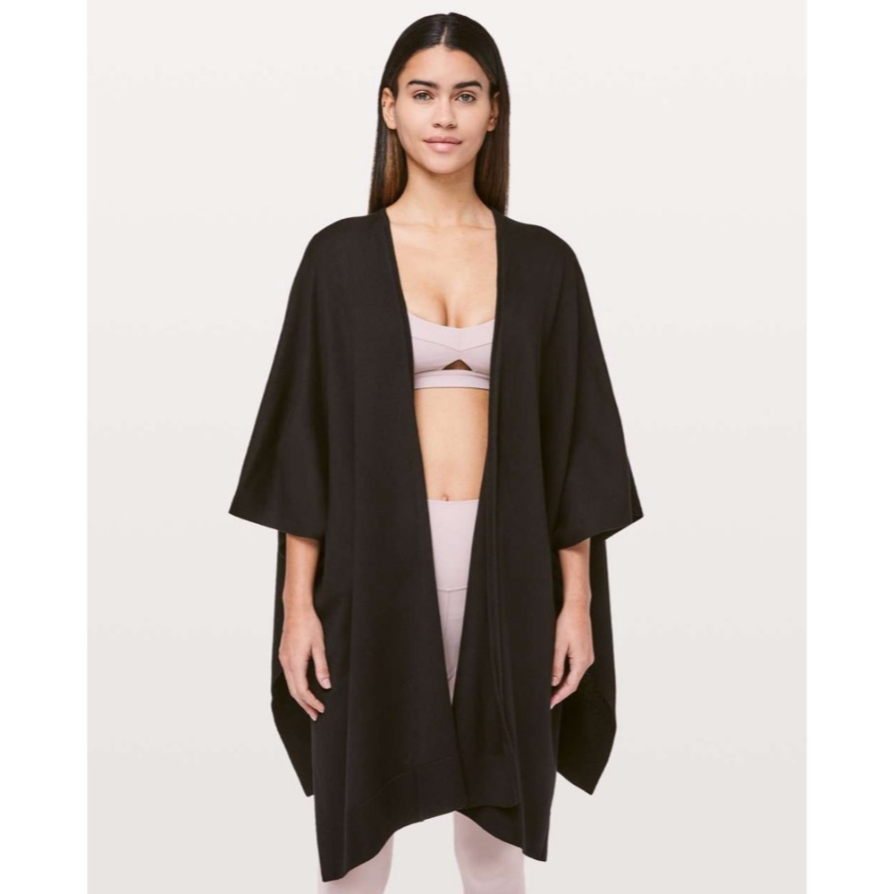 Lululemon Free To Coast Wrap Black Open Back NWOT one size fits all - Picture 3 of 10